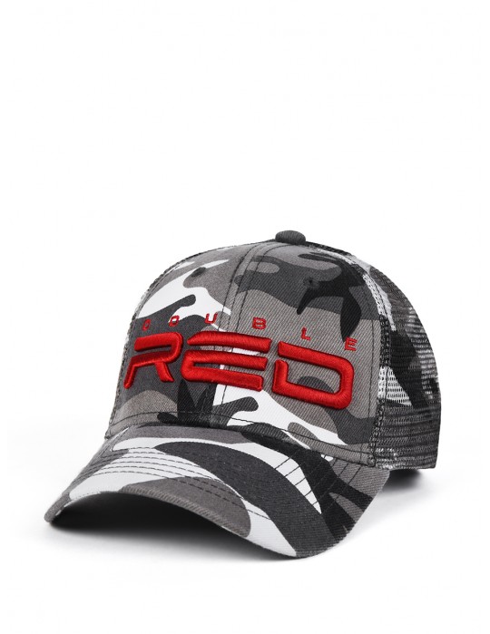 DOUBLE RED Soldier 3D Embroidery Logo Cap B&W